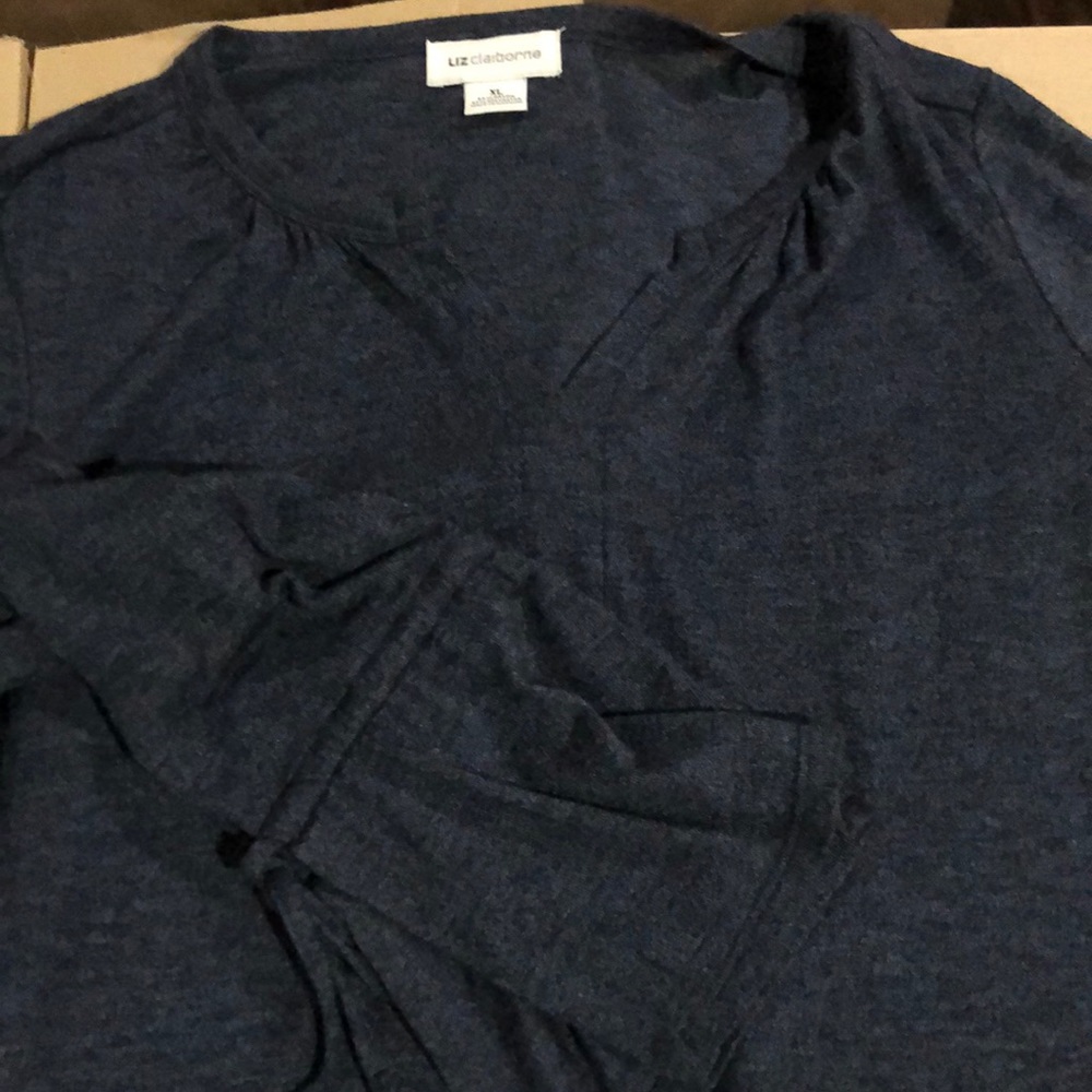 Liz Claiborne navy blue shirt